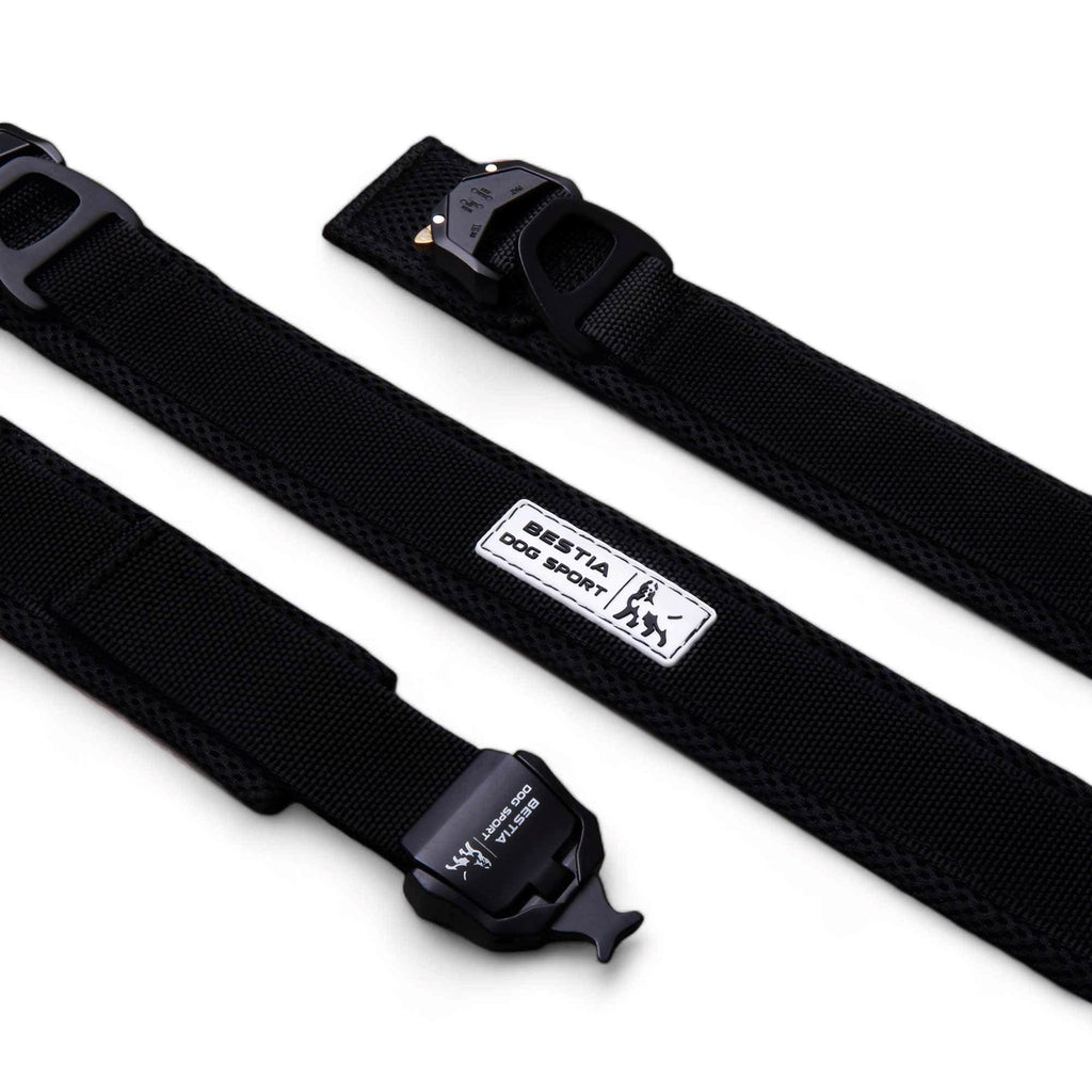 Collar Bestia Dog Sport negro de cierre rápido