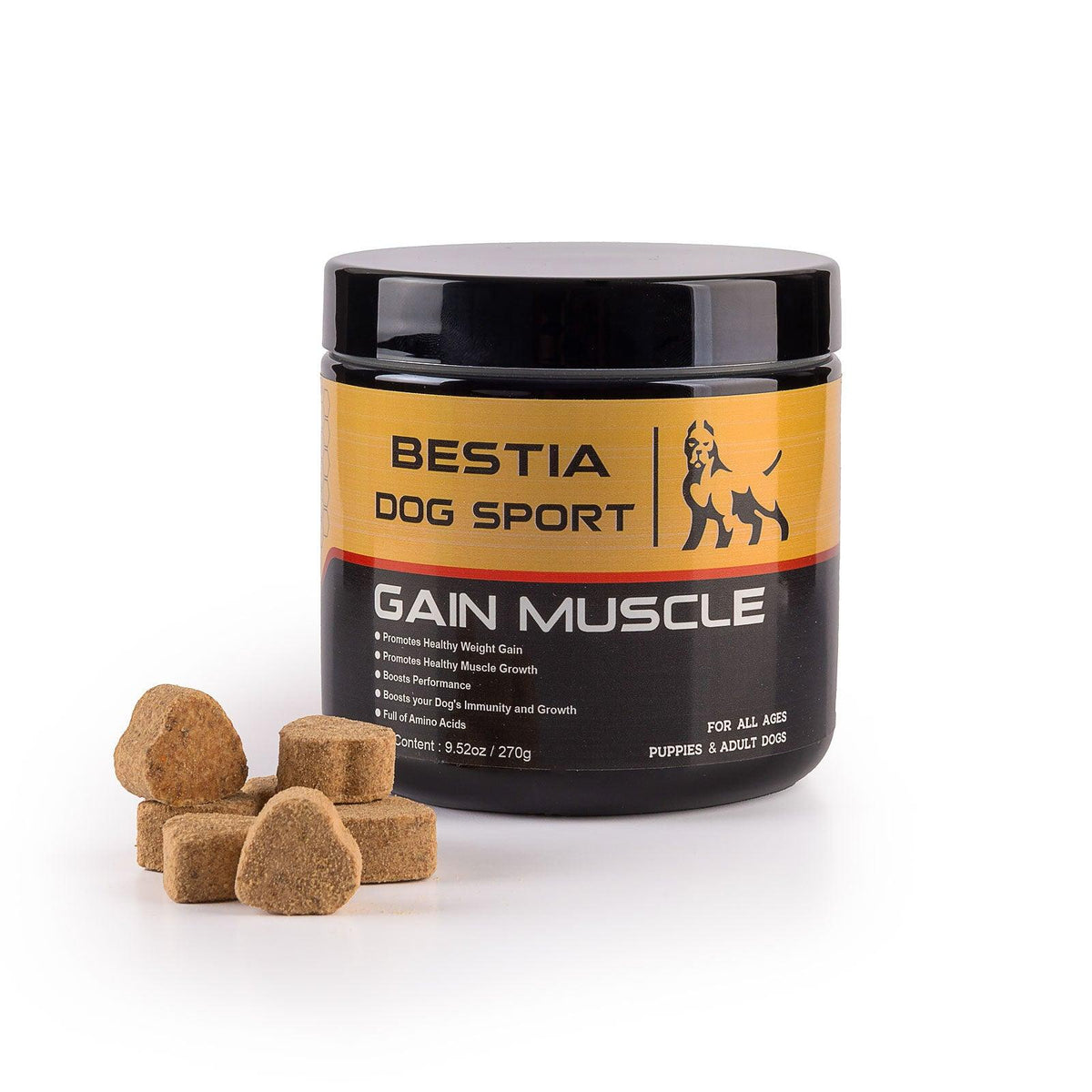 Suplemento nutricional Gain Muscle para perros
