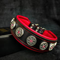 Collar Bijou negro y rojo para perros