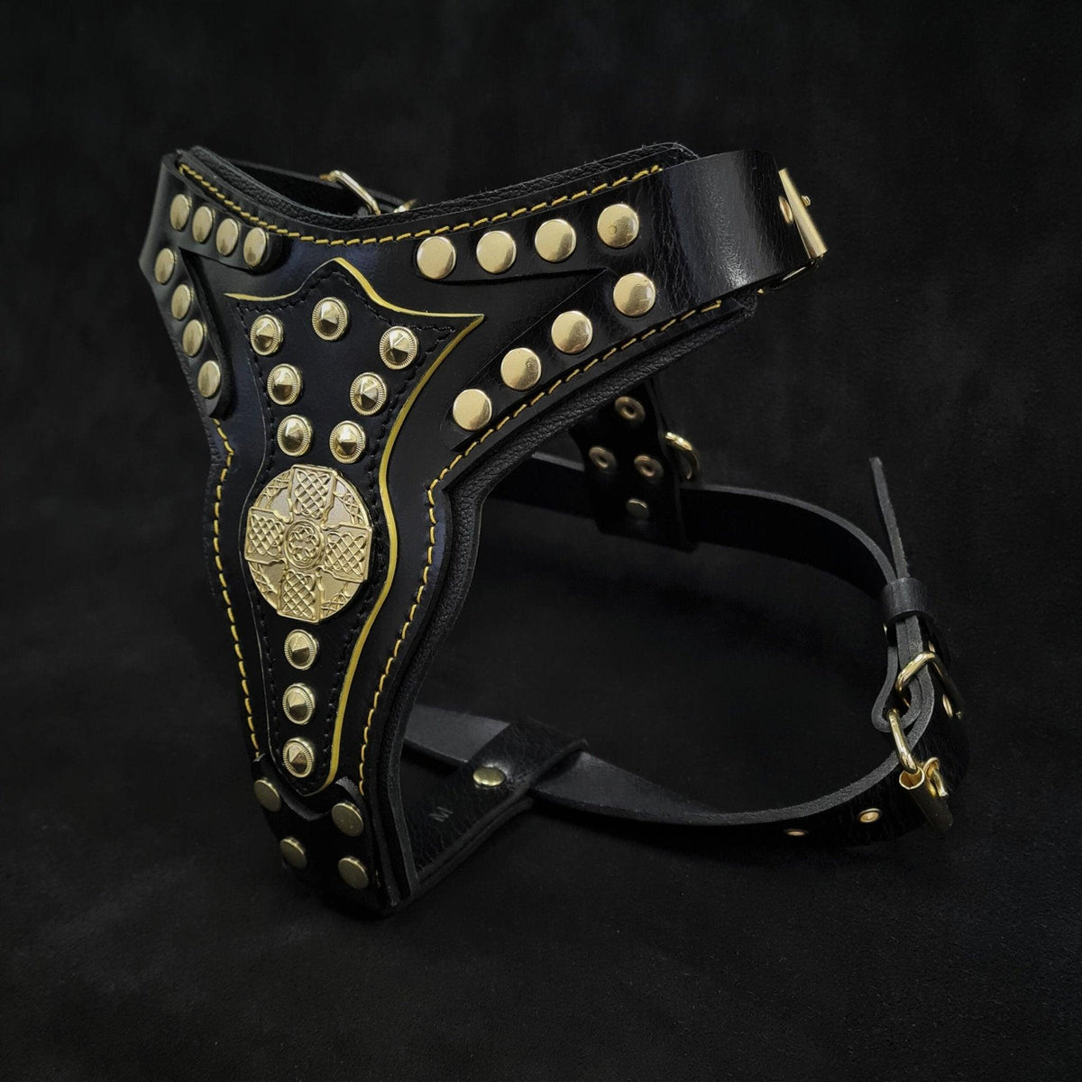 Arnés Maximus V2 de cuero para perros