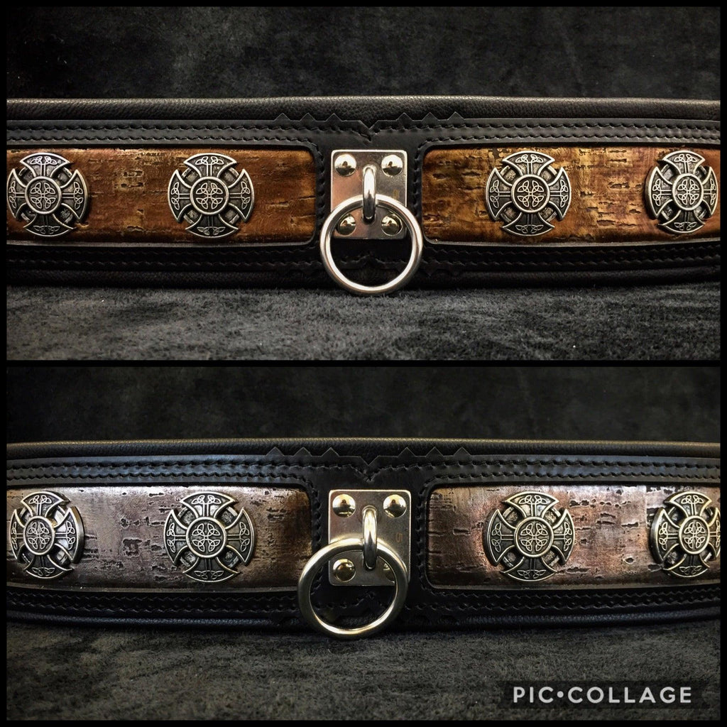 Collar Viking Limited de cuero para perros grandes