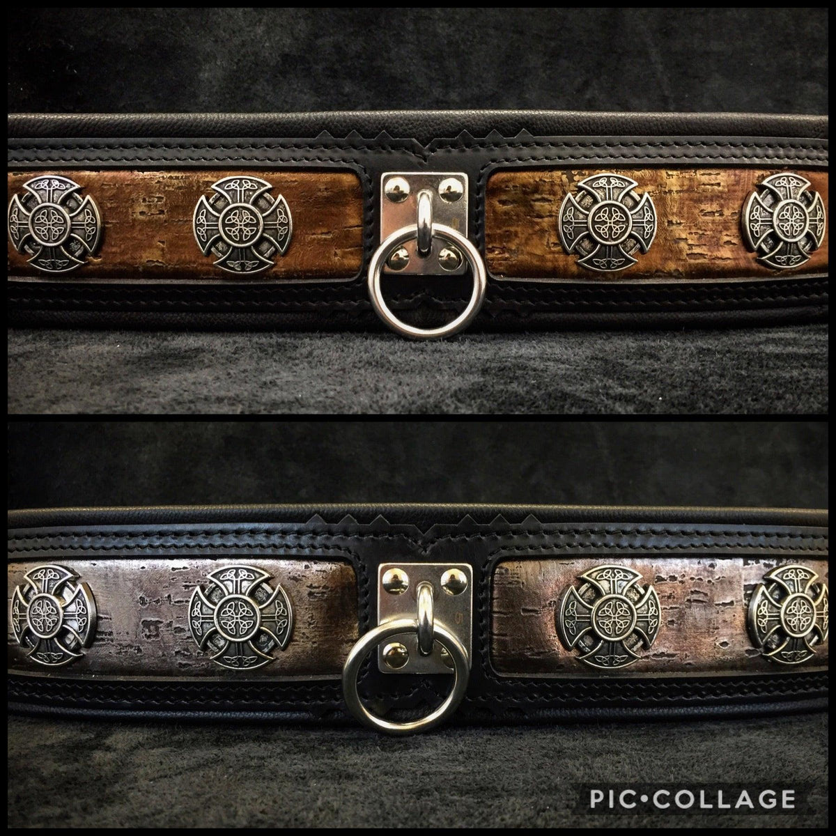 Collar Viking Limited de cuero para perros grandes