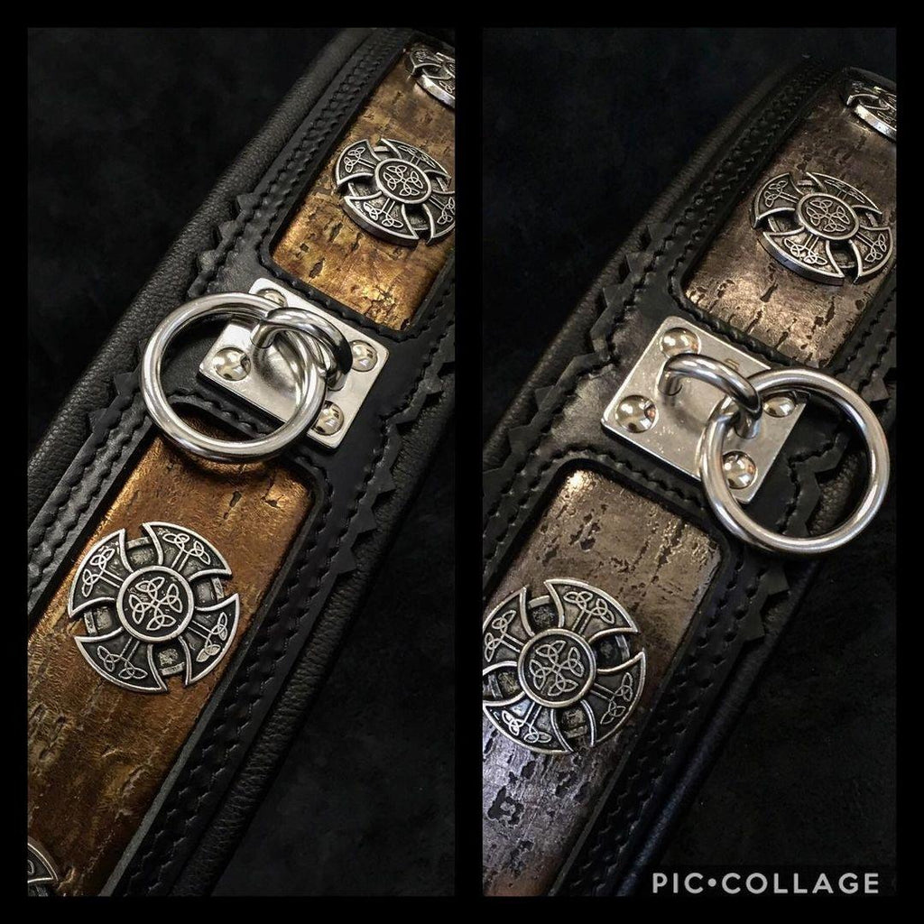 Collar Viking Limited de cuero para perros grandes