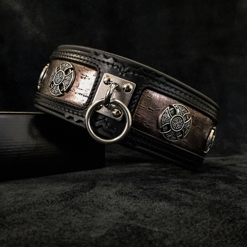 Collar Viking Limited de cuero para perros grandes